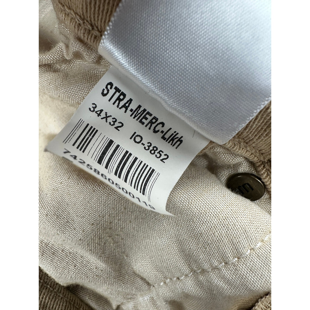 Mott & Bow Straight Mercer Jeans in Light Khaki — Size 34x32 // Preowned
