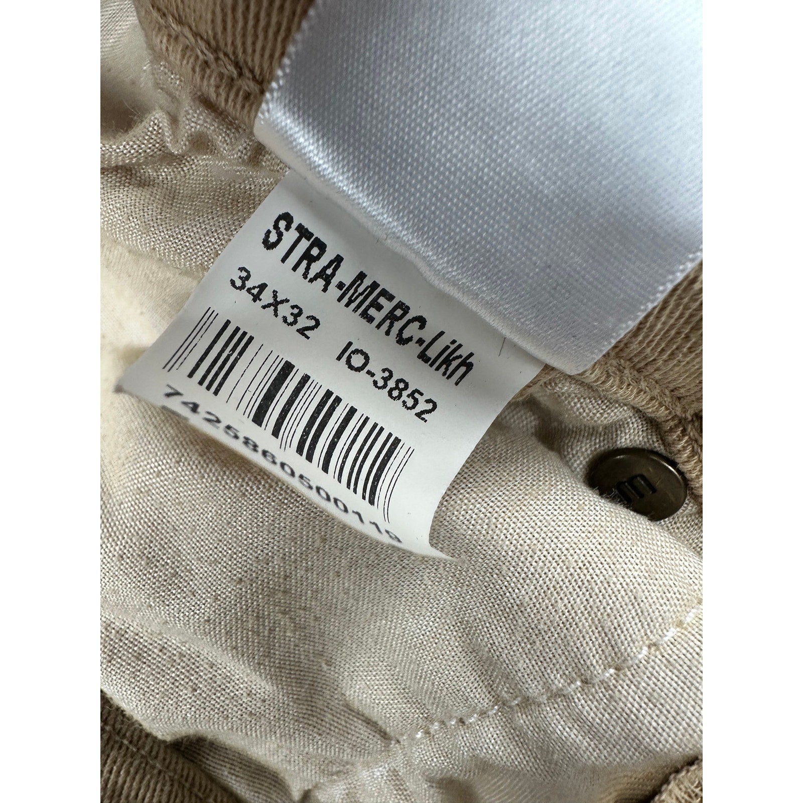 Mott & Bow Straight Mercer Jeans in Light Khaki — Size 34x32 // Preowned