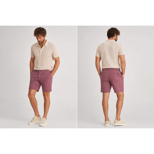 7 Diamonds Dynamic 7-Inch Hybrid Performance Shorts in Maroon — Size 36
