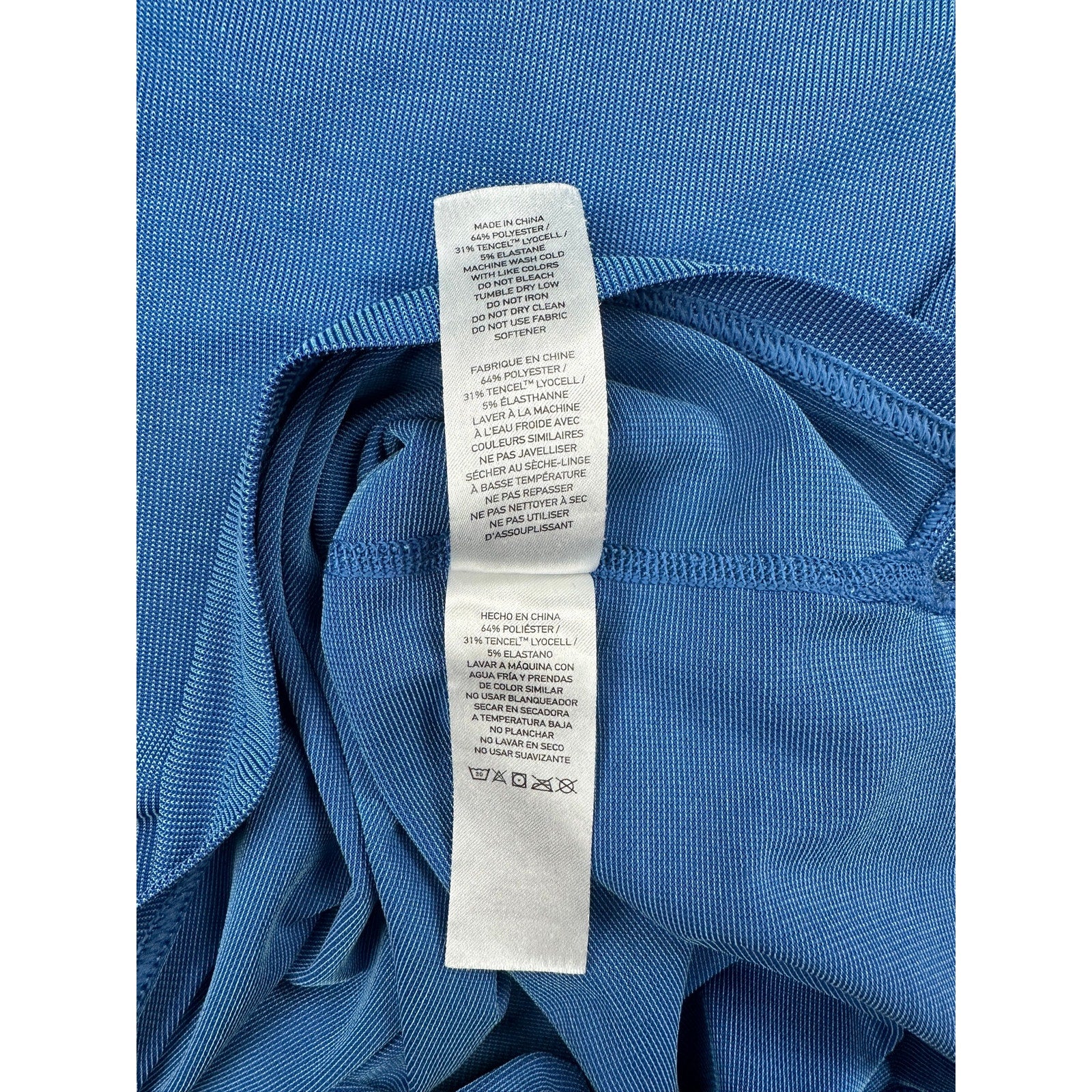 Rhone Delta Pique Performance Polo in Blue — Size Large // Preowned
