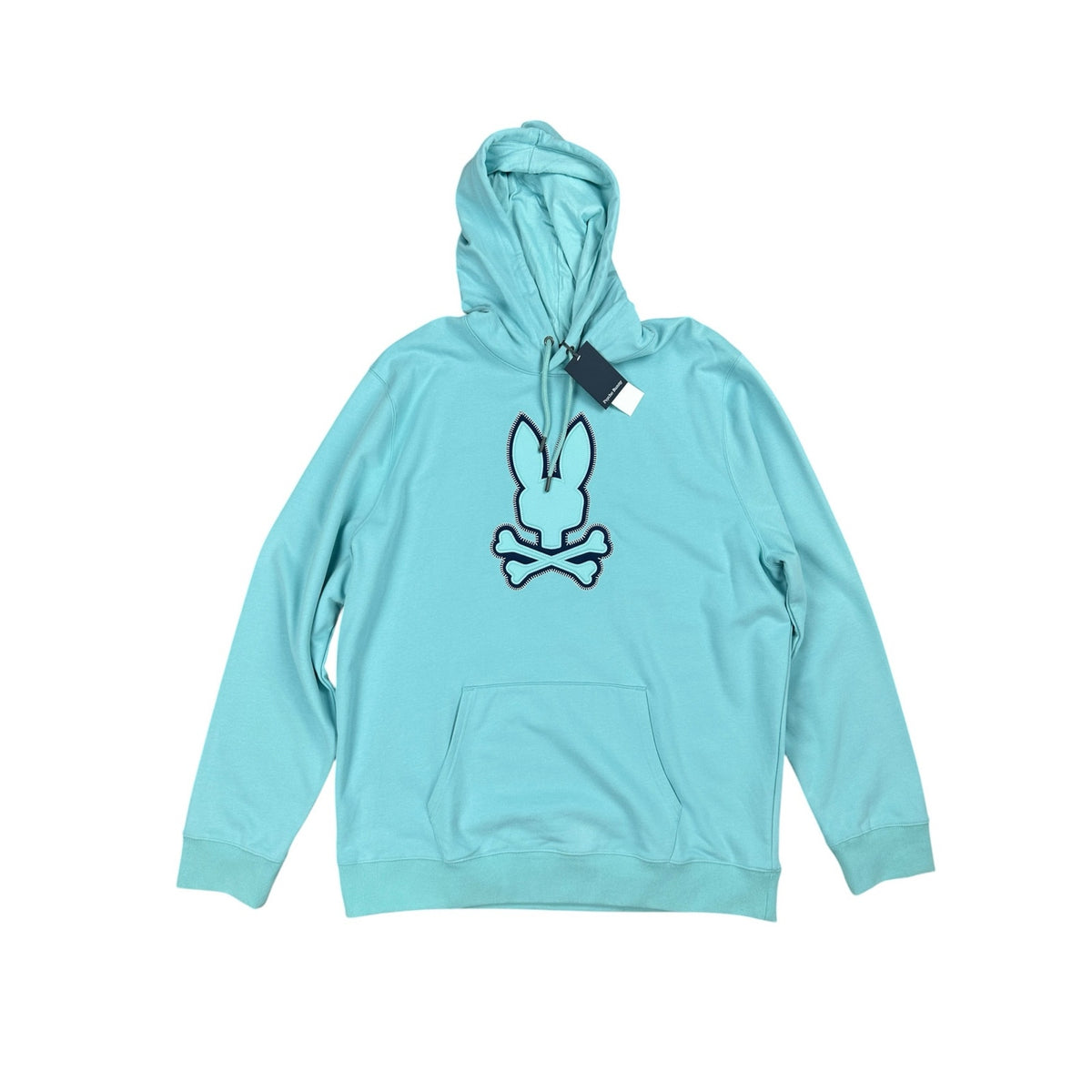 Psycho Bunny Gage Felt Patch Pullover Hoodie — Size 3XL