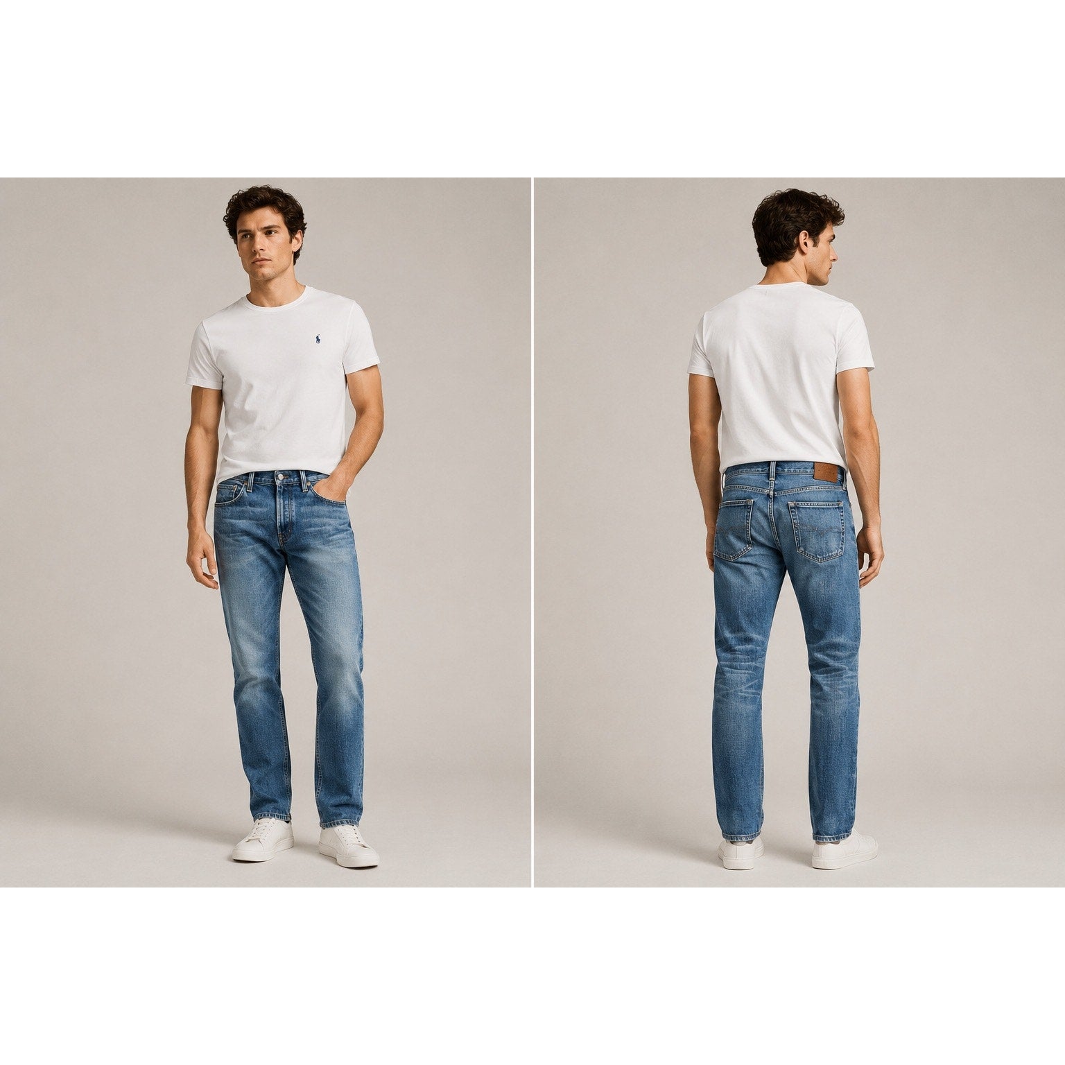 Polo Ralph Lauren Slim Straight Fit Jeans in Blue — Size 38x32 // Preowned