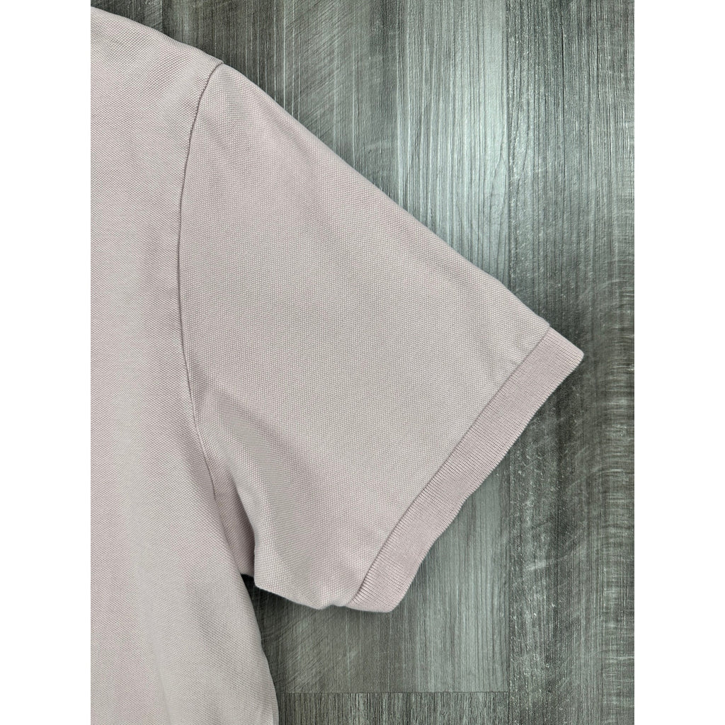 Faherty Sunwashed Pique Polo in Quartz Pink — Size Large // Preowned