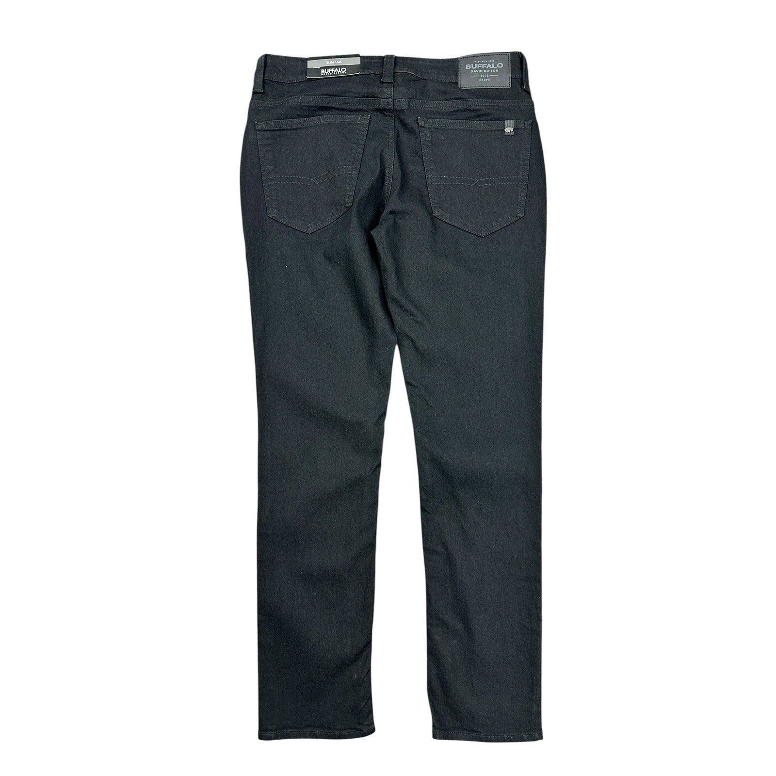 Buffalo David Bitton Ash Slim Stretch Jean in Black Rinse — Size 30x30