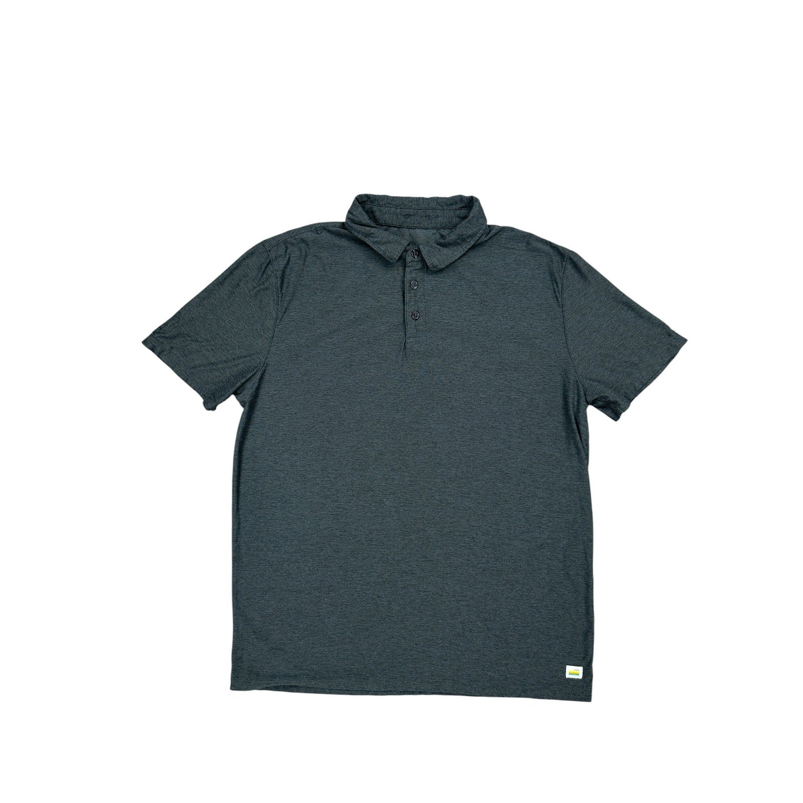 Vuori Strato Tech Polo in Heather Charcoal — Size Medium // Preowned