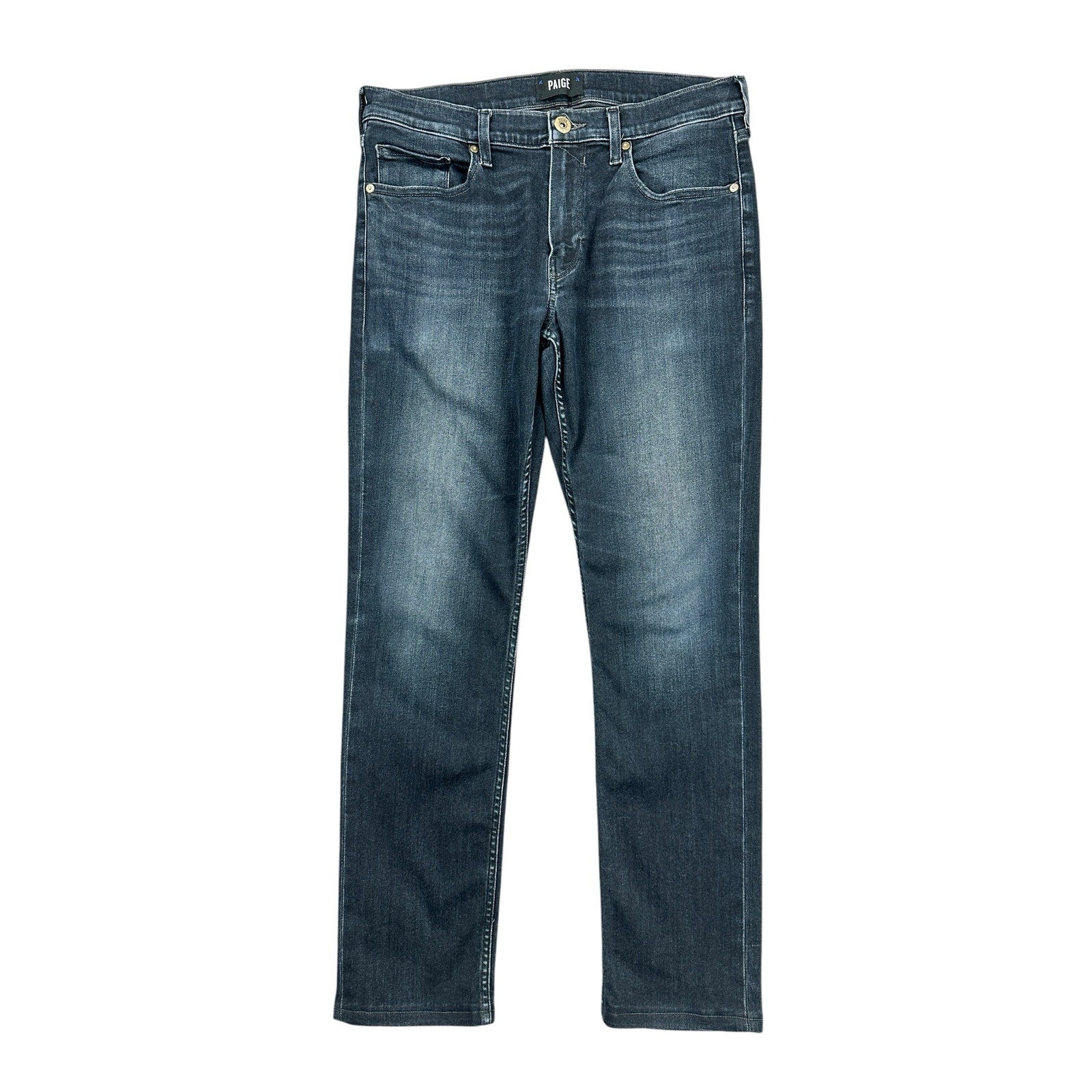 Paige Lennox Slim Straight Jean in Chrisman — Size 32