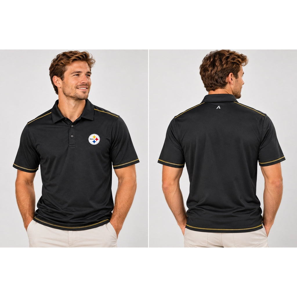 Antigua Pittsburgh Steelers Signal Performance Polo — Size Small
