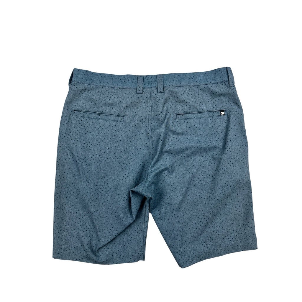 TravisMathew No Map Needed Golf Shorts in Dark Slate Blue, Black — Size 33 // Preowned