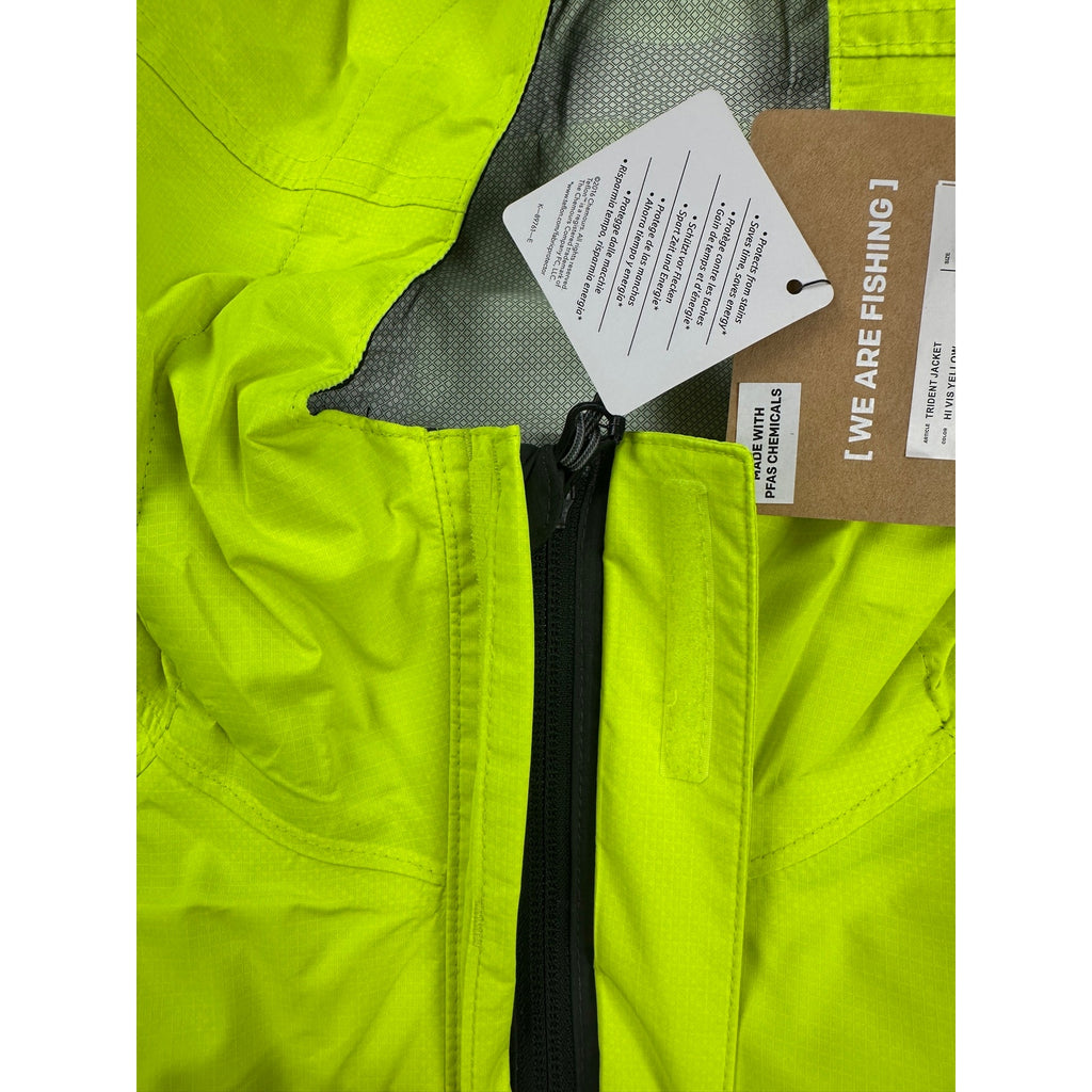 Grundens Trident Ripstop Hooded Jacket in High Visibility Yellow — Size 2XL