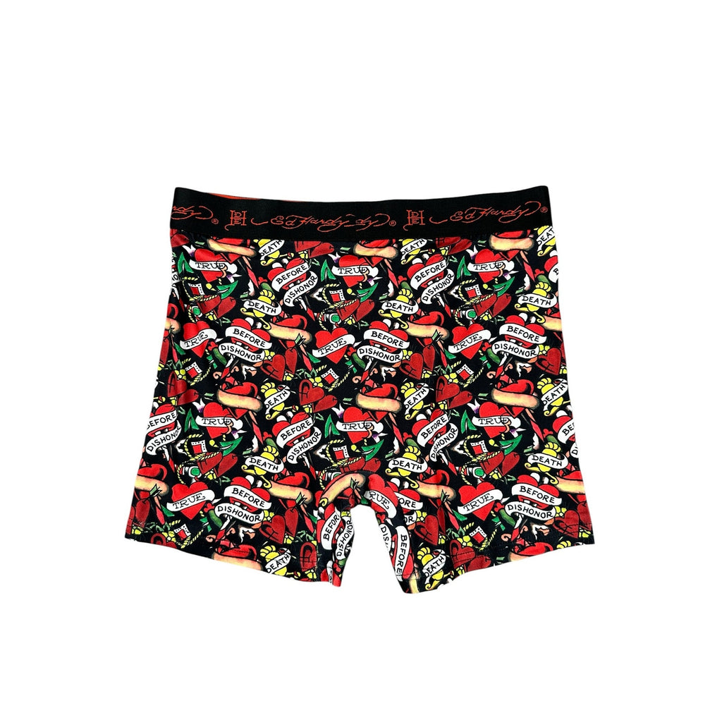 Ed Hardy Micro Modal Microfiber Boxer Briefs 3-Pack in Multi — Size Medium