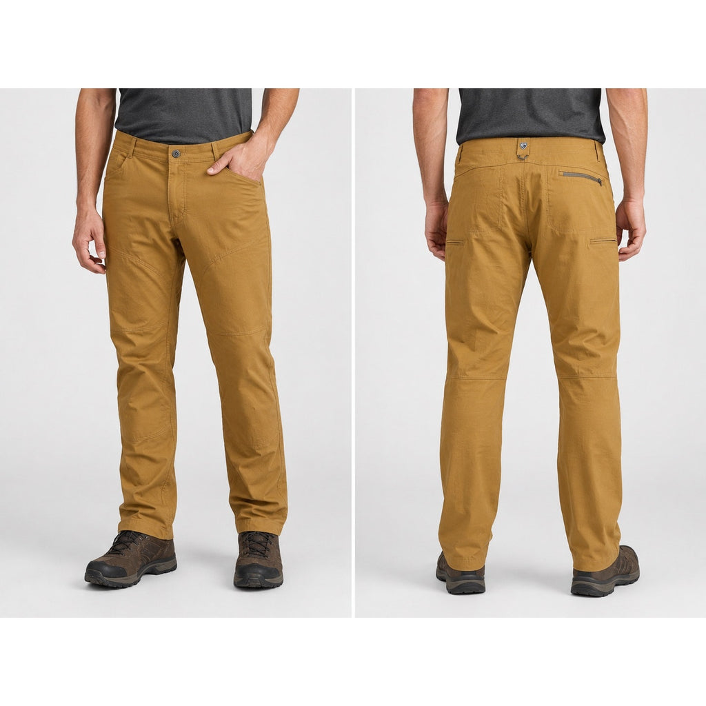 Kuhl Renegade Rock Performance Pants in Buckskin Orange Khaki — Size 42x32 // Preowned
