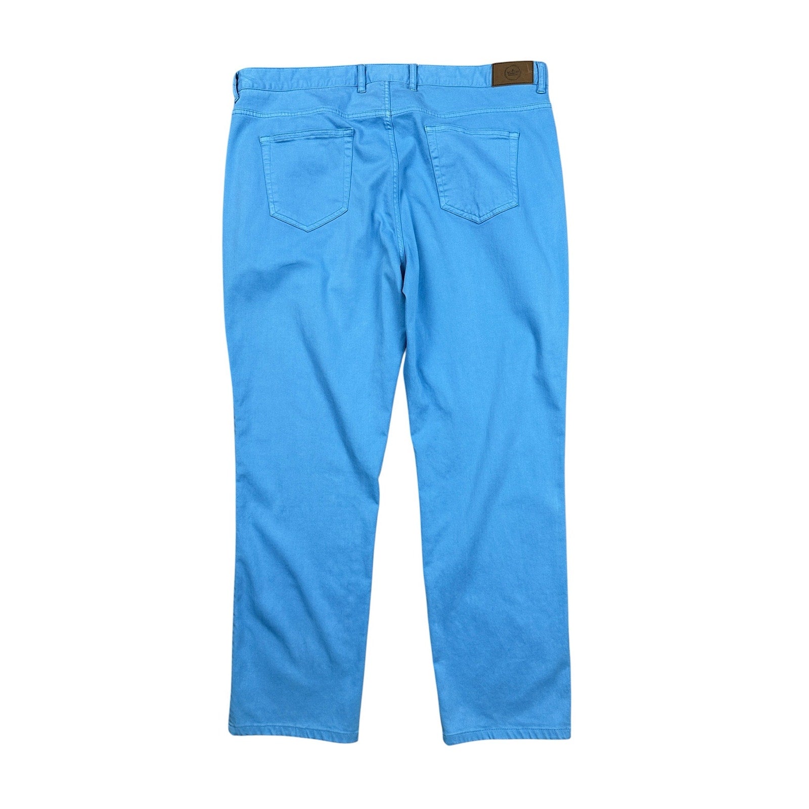Peter Millar Signature Sateen Five Pocket Pants in Light Blue — Size 40 // Preowned