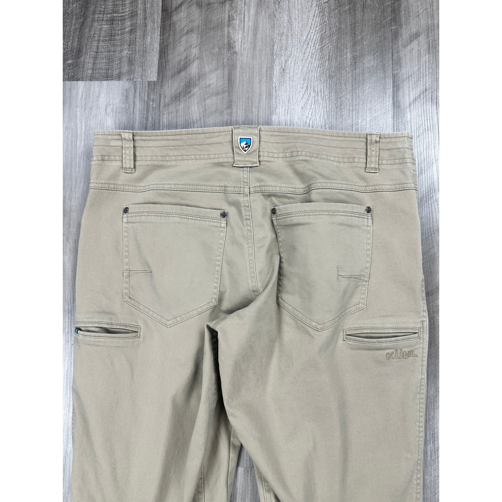 Kuhl Revolt Sweat Pant Performance Chino Pants in Khaki — Size 35x32 // Preowned