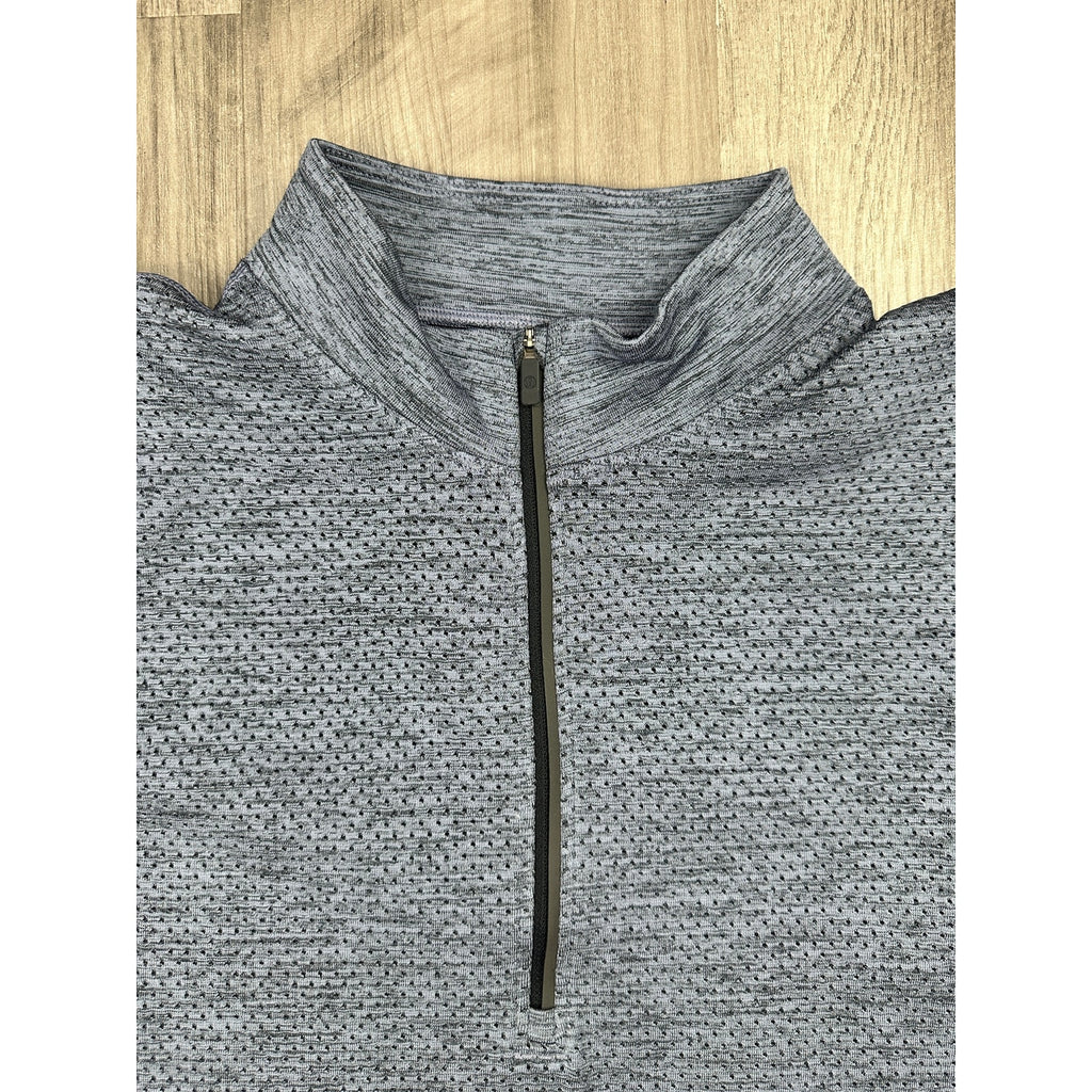 Lululemon Metal Vent Tech Half Zip Pullover in Heather Blue — Size Large // Preowned