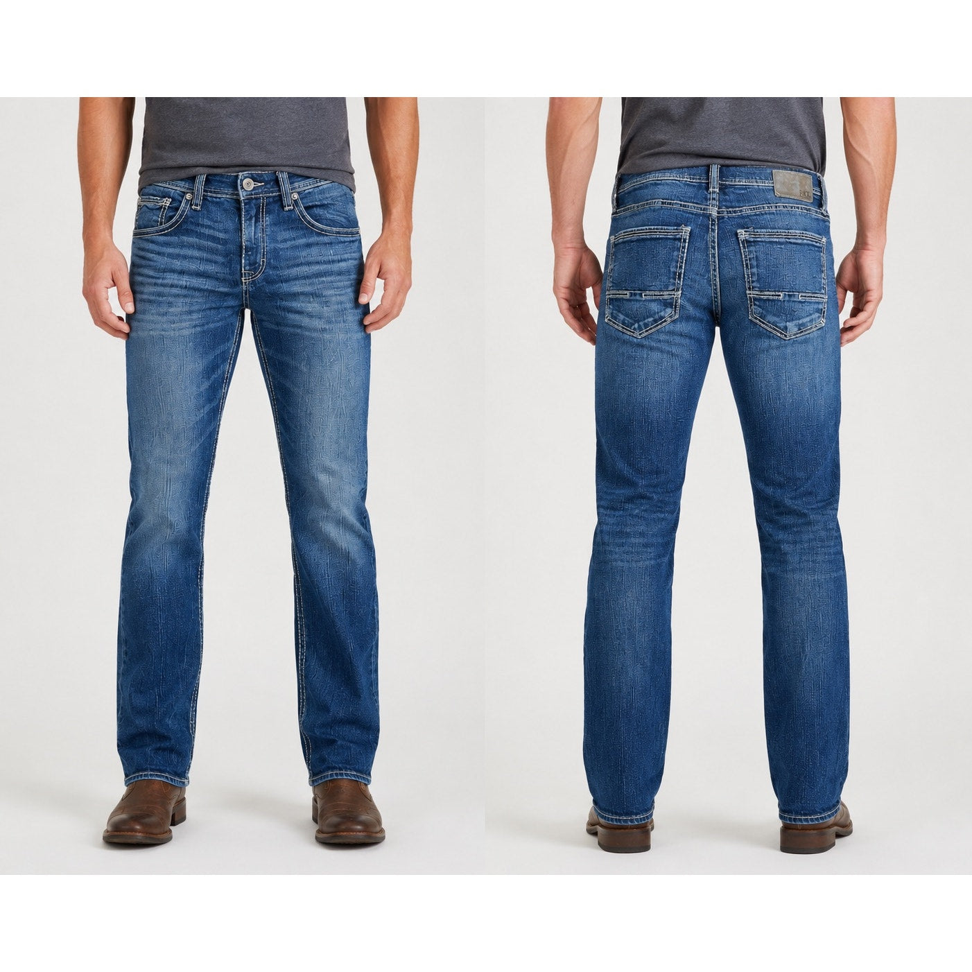 BKE Jake Stretch Straight Litt Jeans in Blue — Size 32x32 // Preowned
