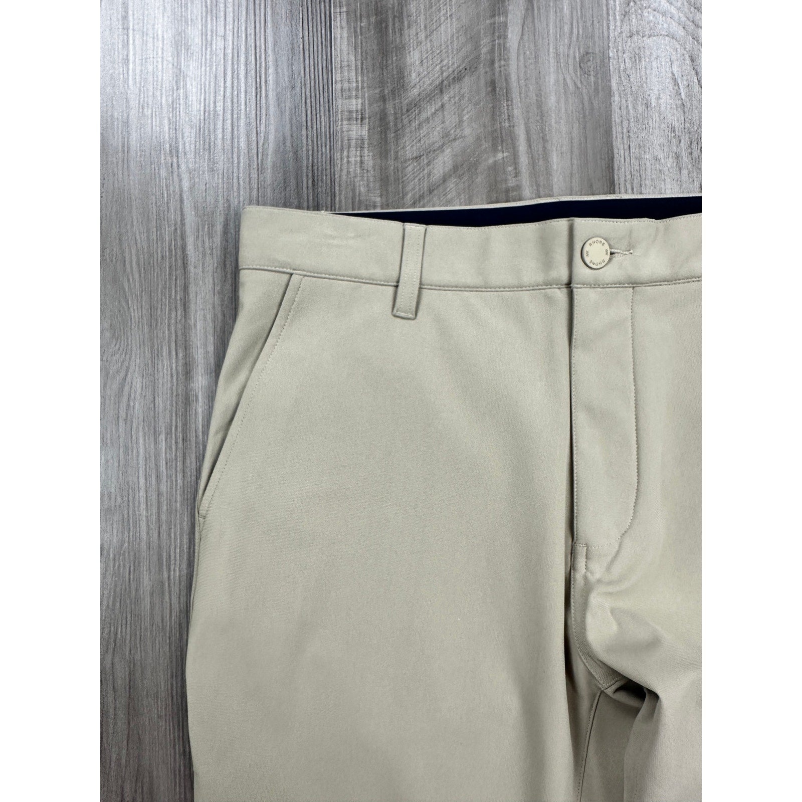 Rhone Coldspell Commuter Slim Performance Pants in Khaki — Size 32x33