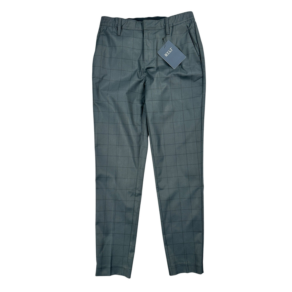 BYLT Executive Windowpane Chino Performance Pants in Dark Charcoal — Size 31