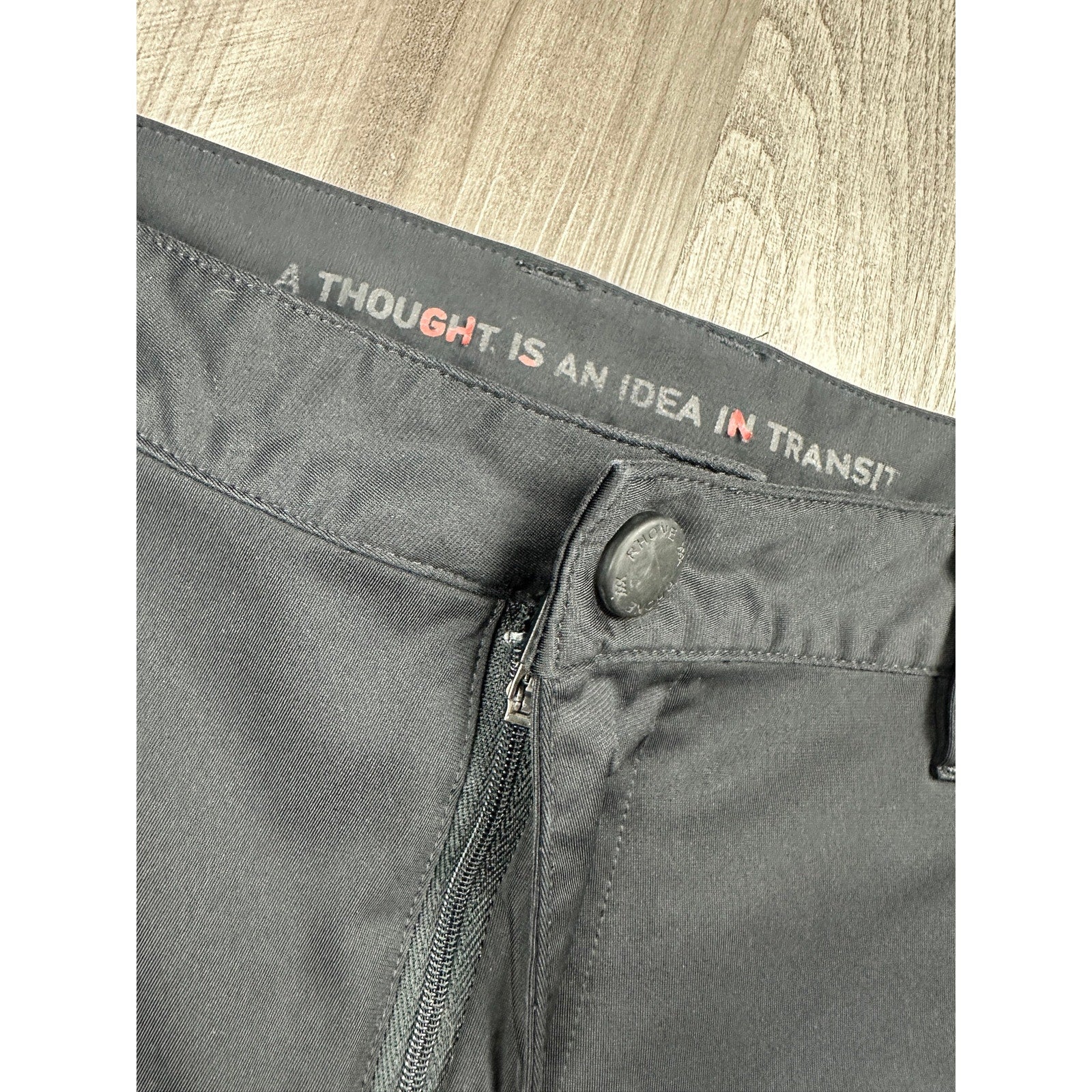 Rhone Commuter Slim Fit Performance Pants in Black — Size 33 // Preowned