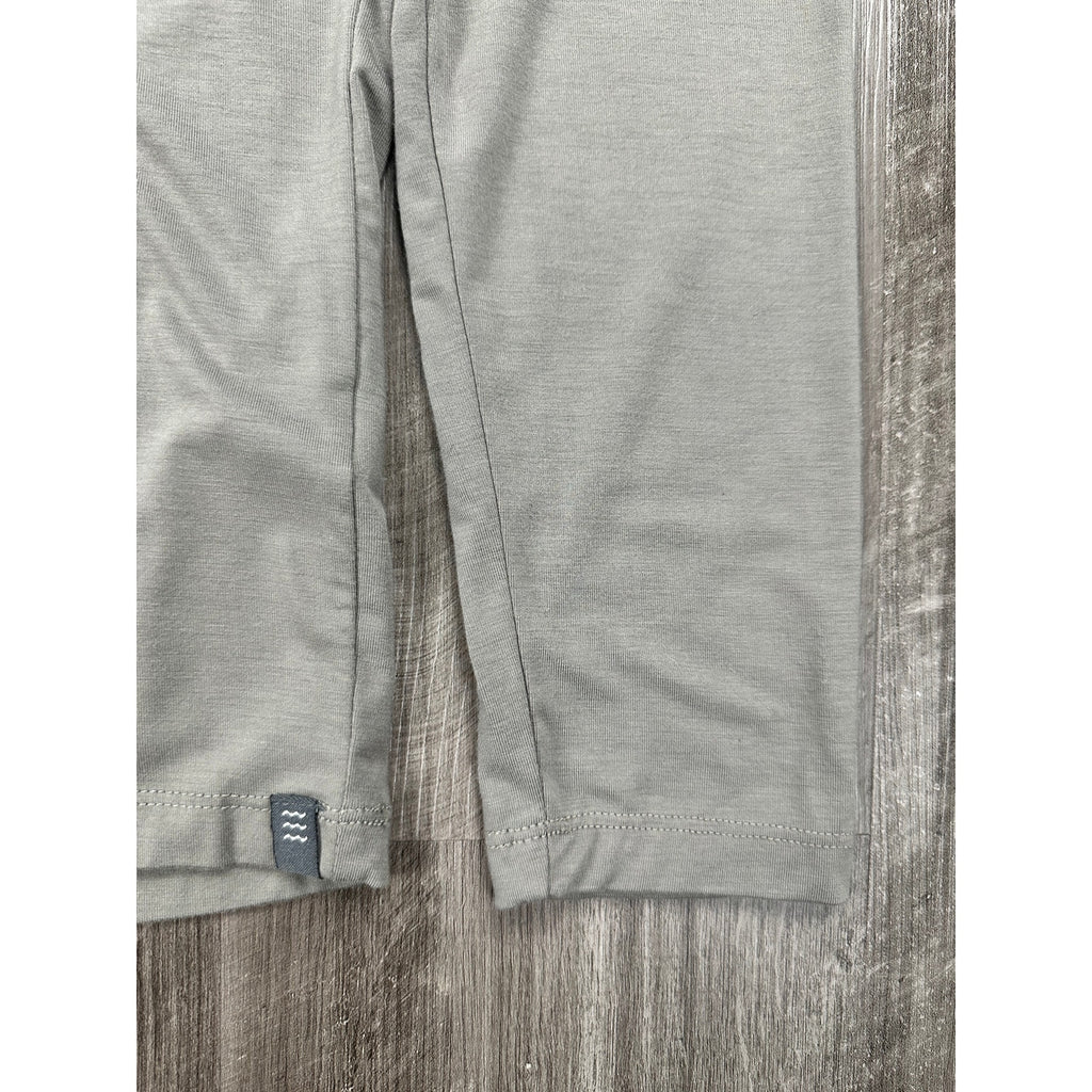 Free Fly Bamboo Flex Long Sleeve Henley in Gray — Size Large // Preowned