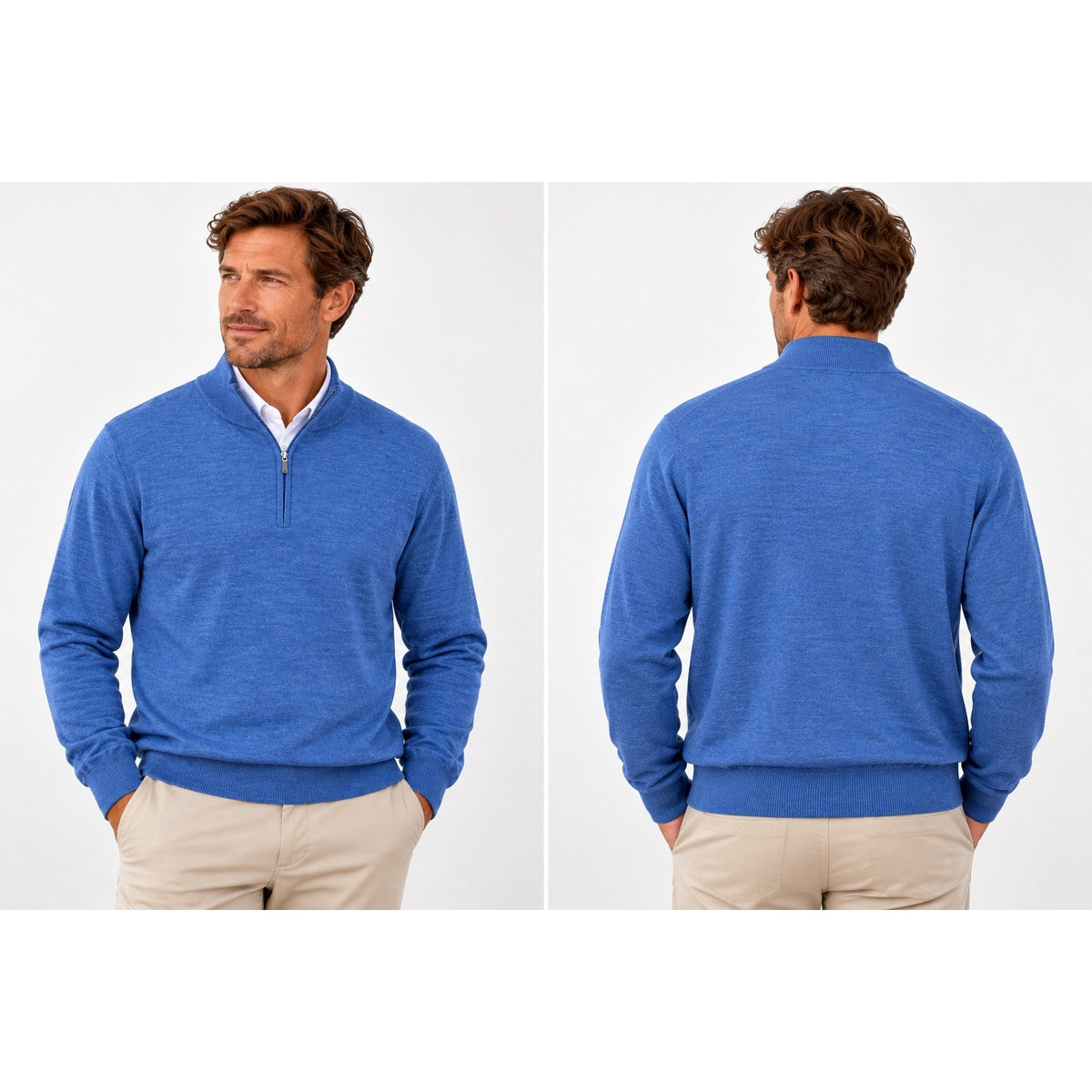 Peter Millar Autumn Crest Quarter Zip Merino Wool Pullover — Size XL // Preowned