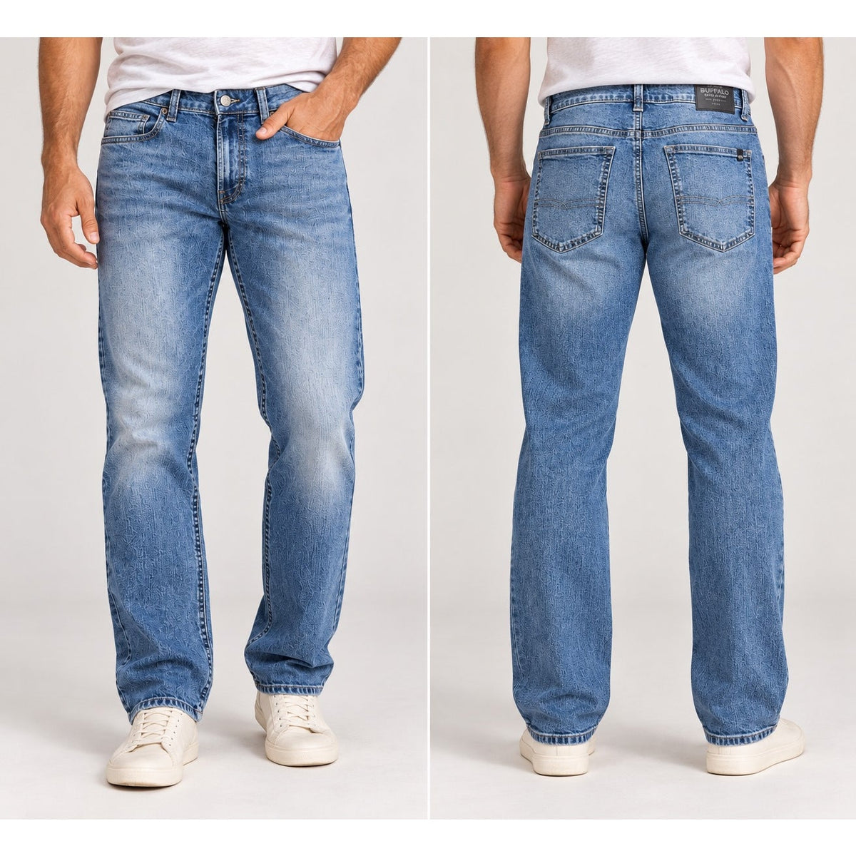 Buffalo David Bitton Driven Relaxed Straight Jeans — Size 34x30