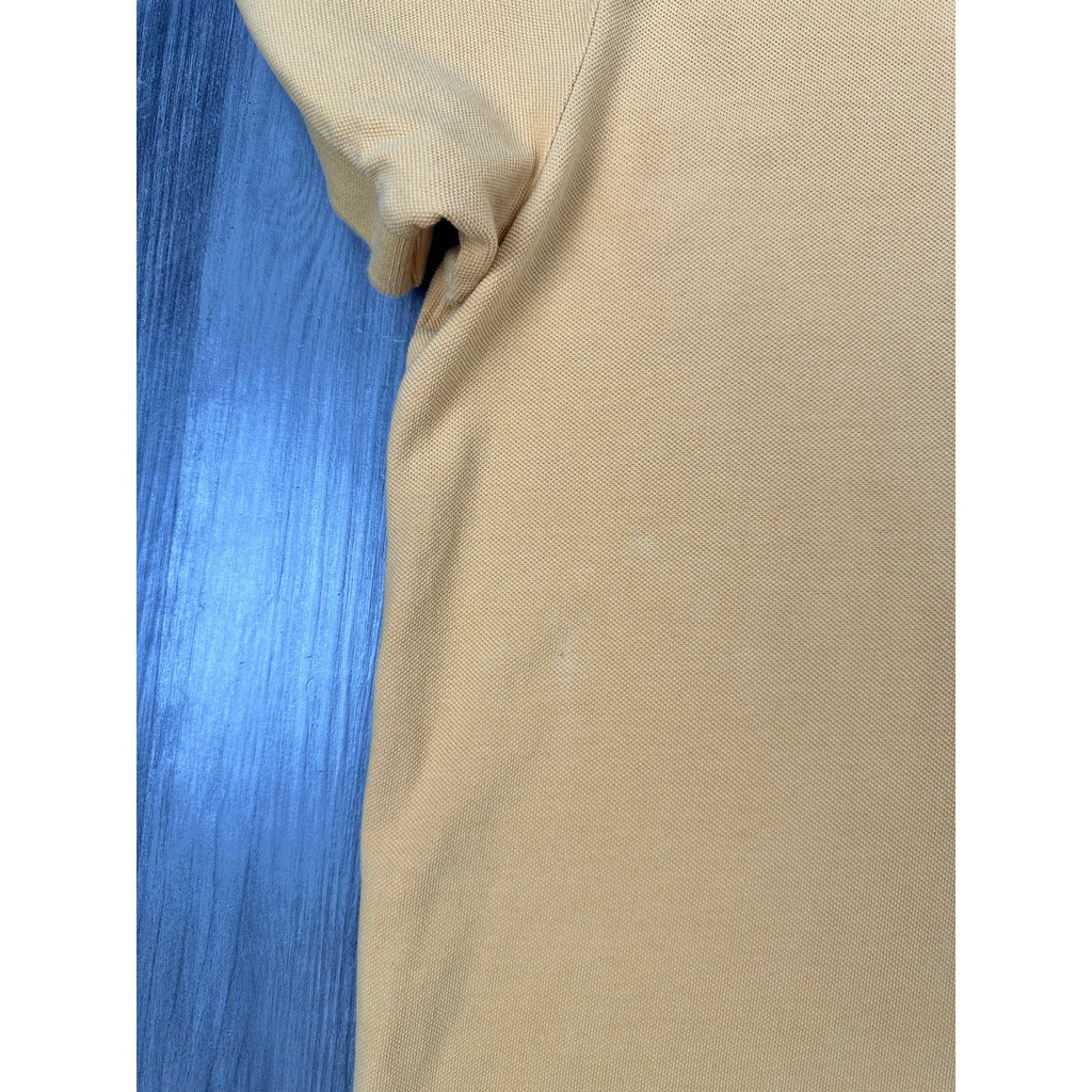 King Ranch Mesh Knit Western Button Polo in Yellow — Size Medium // Preowned