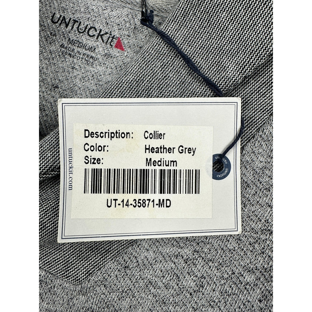 UNTUCKit Collier Shawl Pullover Sweater in Heather Gray — Size Medium
