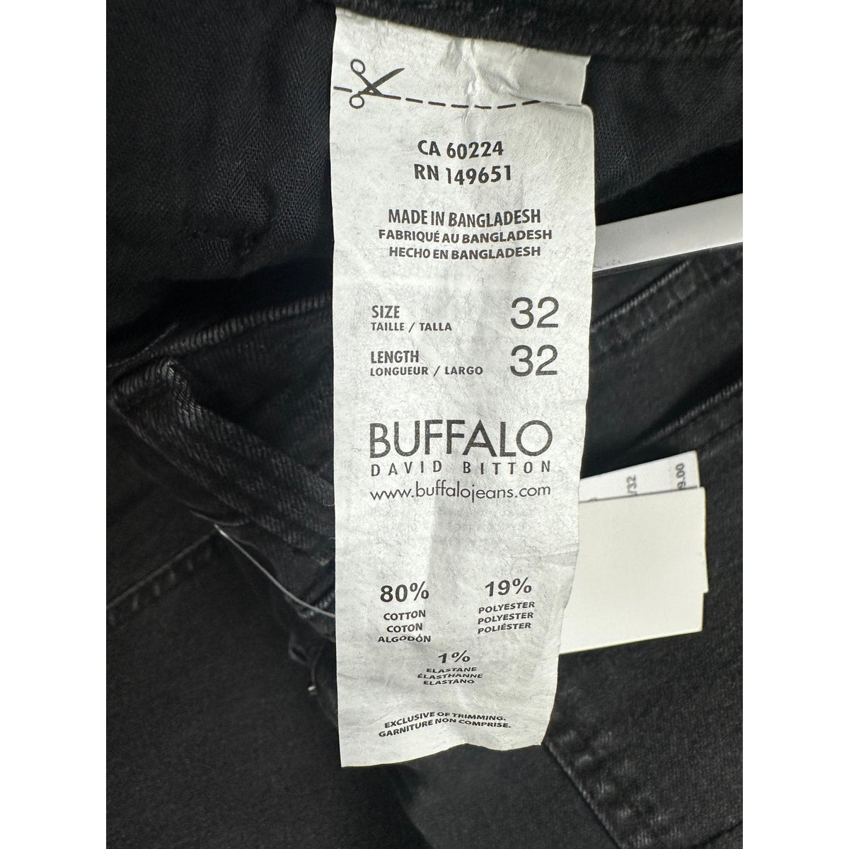 Buffalo David Bitton Driven Relaxed Straight Jeans — Size 32x32