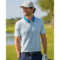 Redvanly Bendall Floral Golf Polo in Light Blue, White — Size XL // Preowned