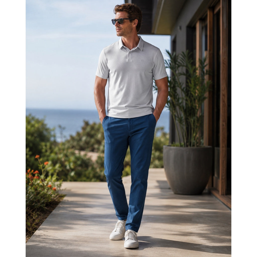 TravisMathew Laddium Performance Golf Chino Pants in Navy — Size 36 // Preowned