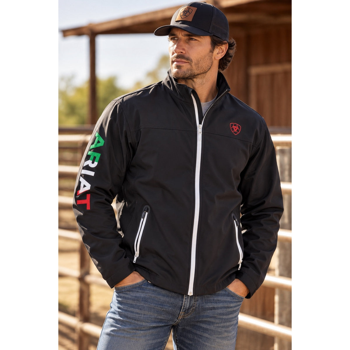 Ariat New Team Logo 2.0 Tek Softshell Mexico Water Resistant Jacket — Size XL // Preowned