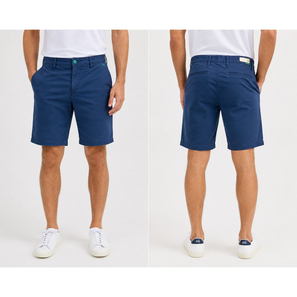 AG Adriano Goldschmied Green Label Canyon Relaxed Golf Shorts in Navy — Size 32R // Preowned