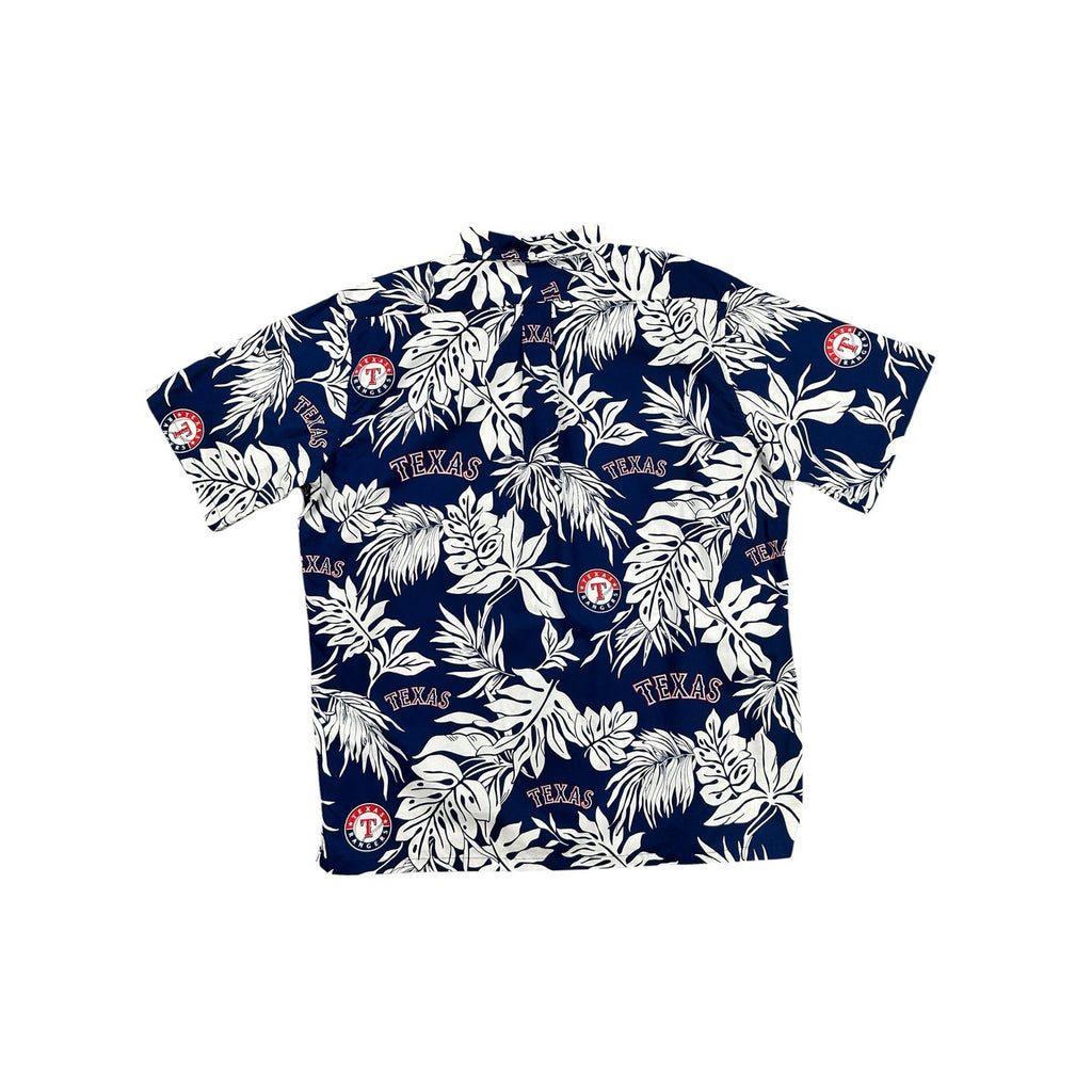 Reyn Spooner Aloha Texas Rangers MLB Classic Short Sleeve Button Down in Navy White Red — Size XL