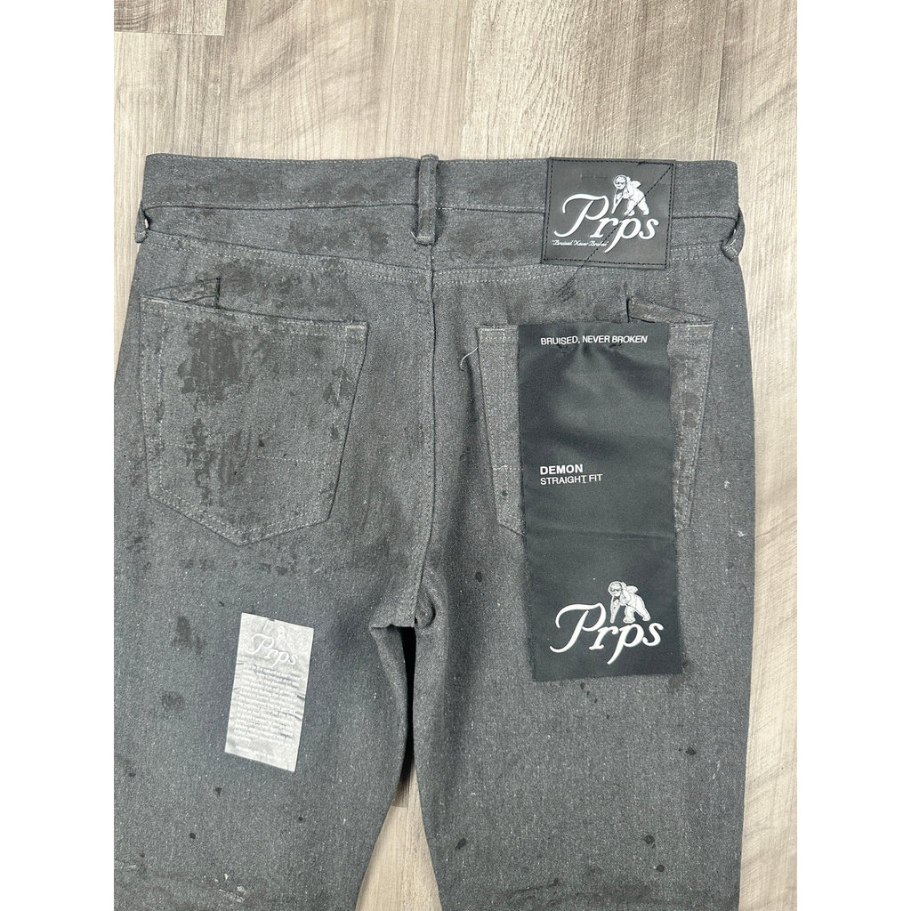 PRPS Demon Straight Fit Paint Splattered Jeans — Size 31