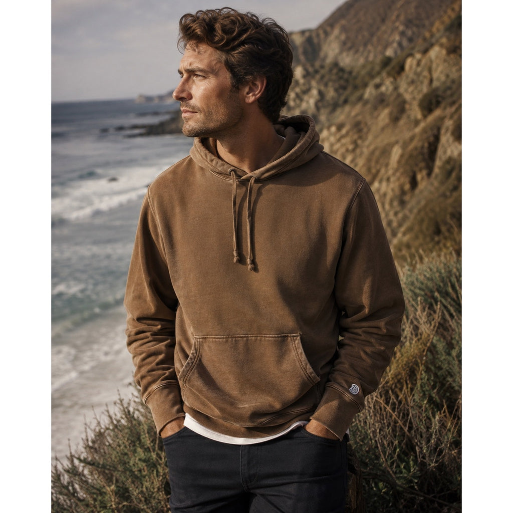 Todd Snyder x Champion Relaxed French Terry Hoodie in Brown — Size XL // Preowned