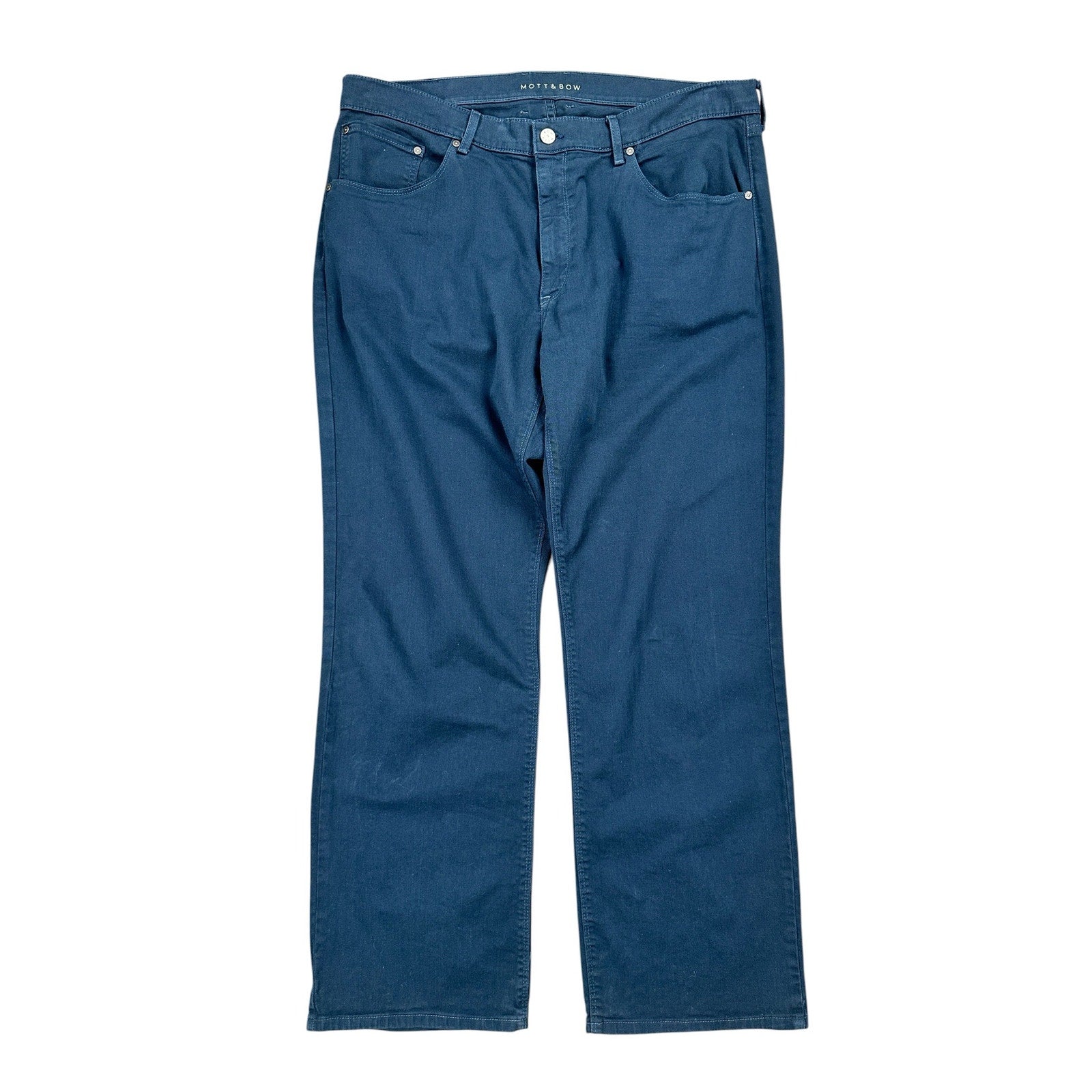 Mott & Bow Straight Mercer Jeans in Blue — Size 40x32 // Preowned