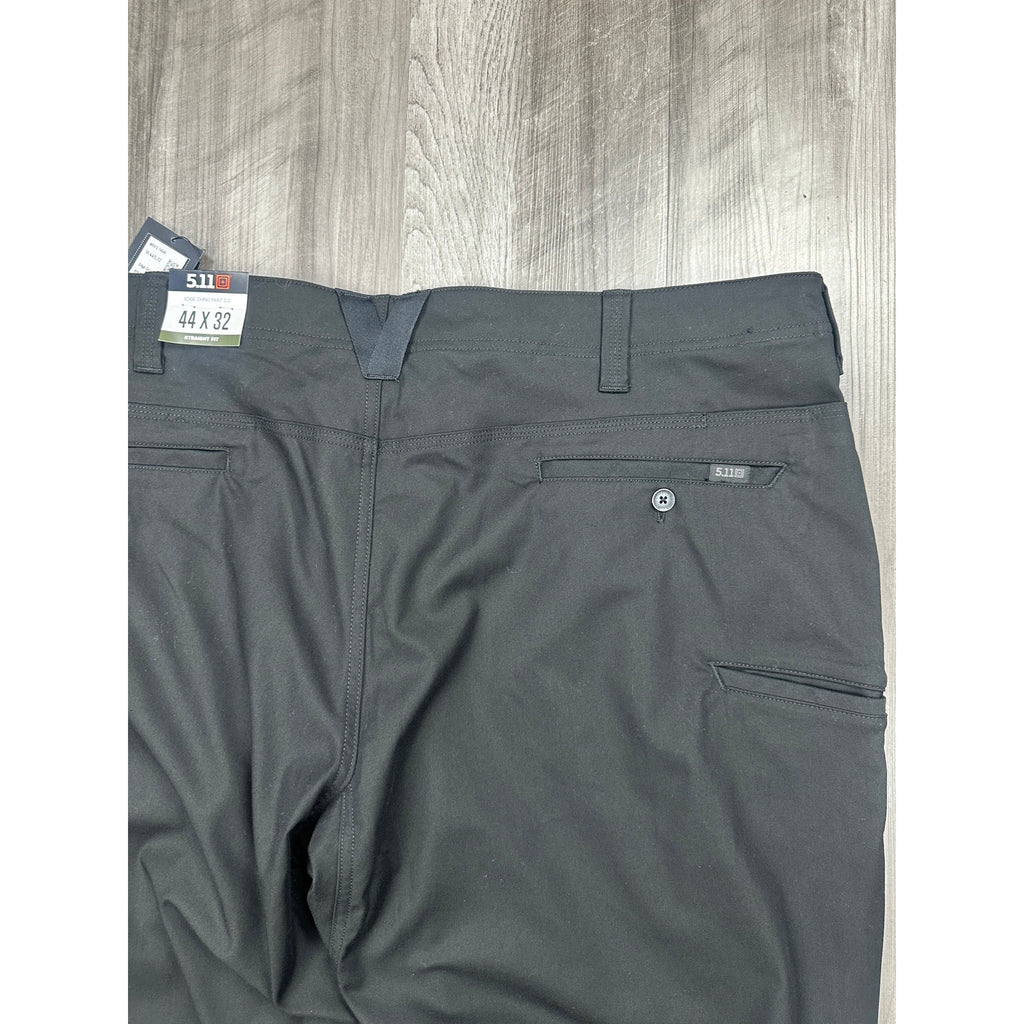 5.11 Tactical Edge 2.0 Straight Fit Chino Pants in Black — Size 44x32