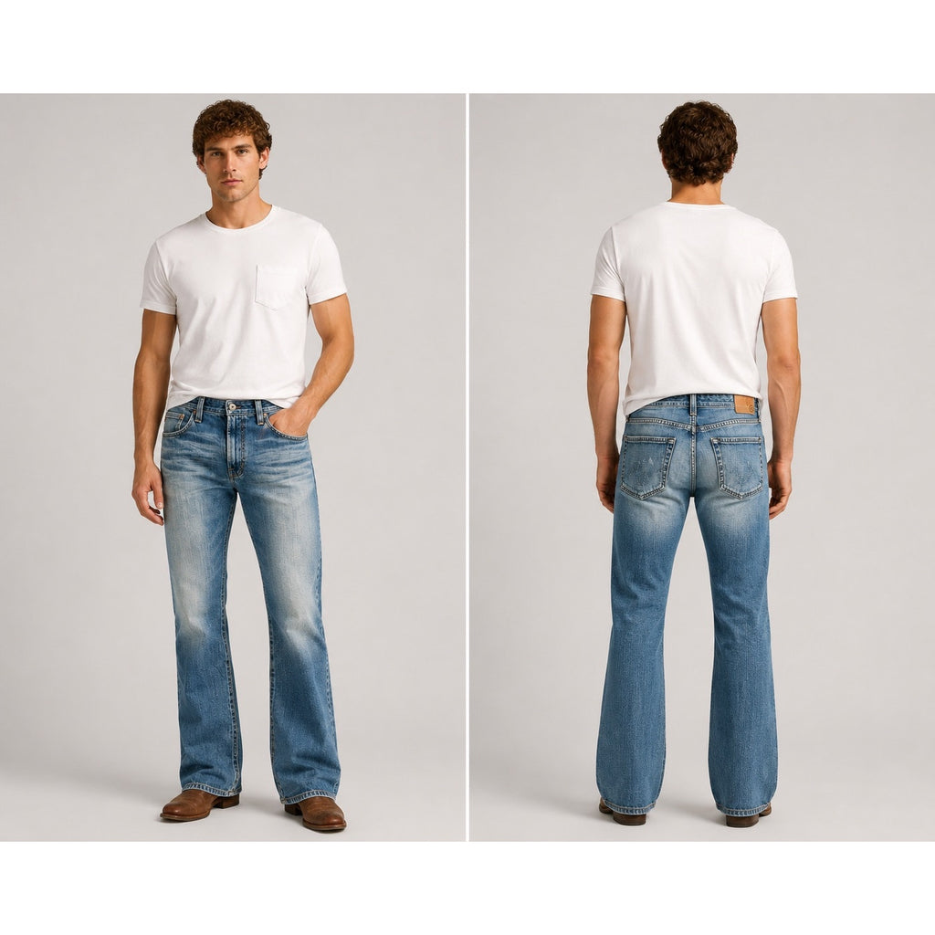 AG The Fillmore Made in USA Boot Cut Jeans Blue — Size 34