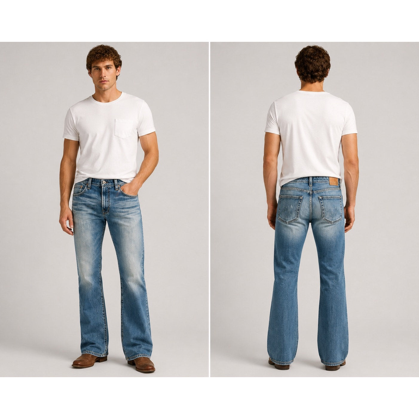 AG The Fillmore Made in USA Boot Cut Jeans Blue — Size 34