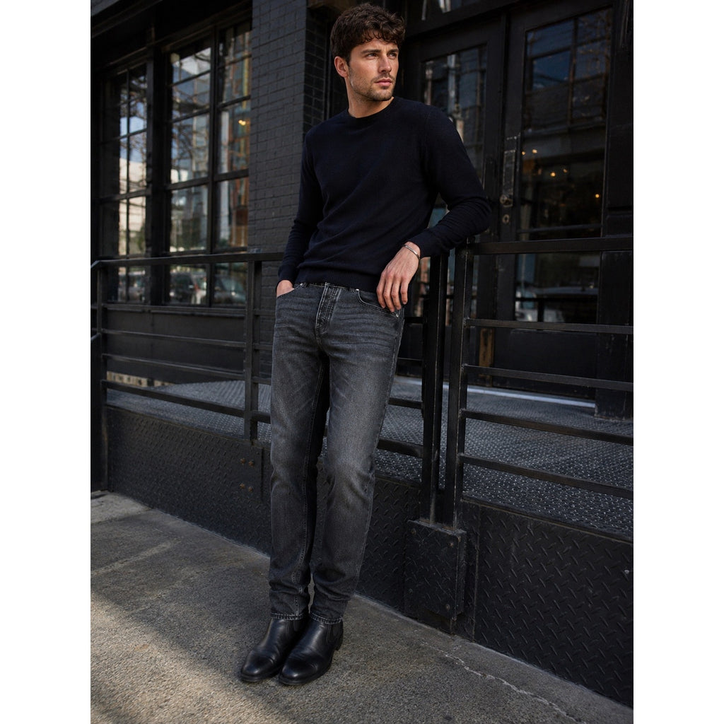 HUGO Jonah Regular Straight Jeans in Black — Size 36x32