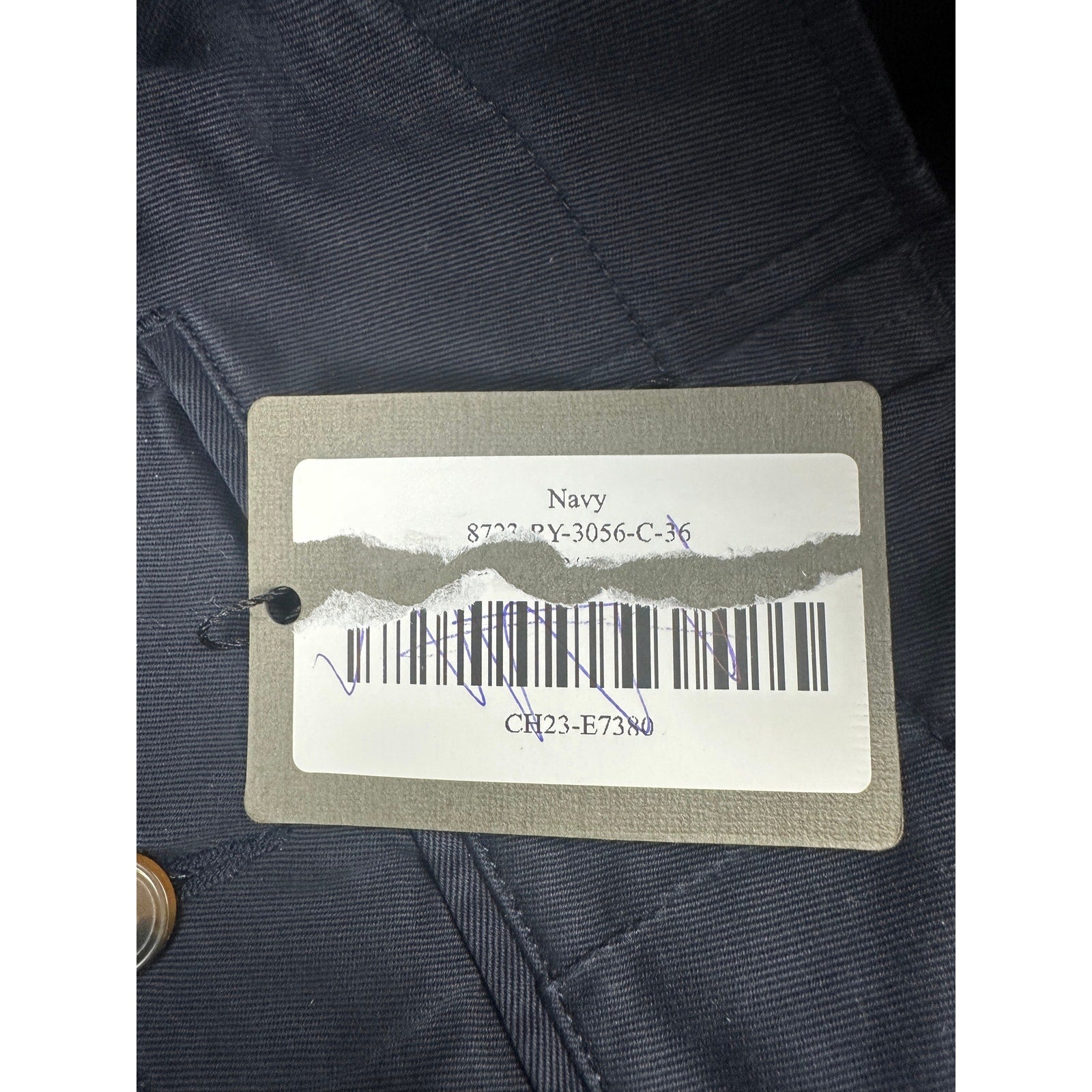 Spier & Mackay Contemporary Utility Twill Chino Pants in Navy — Size 36