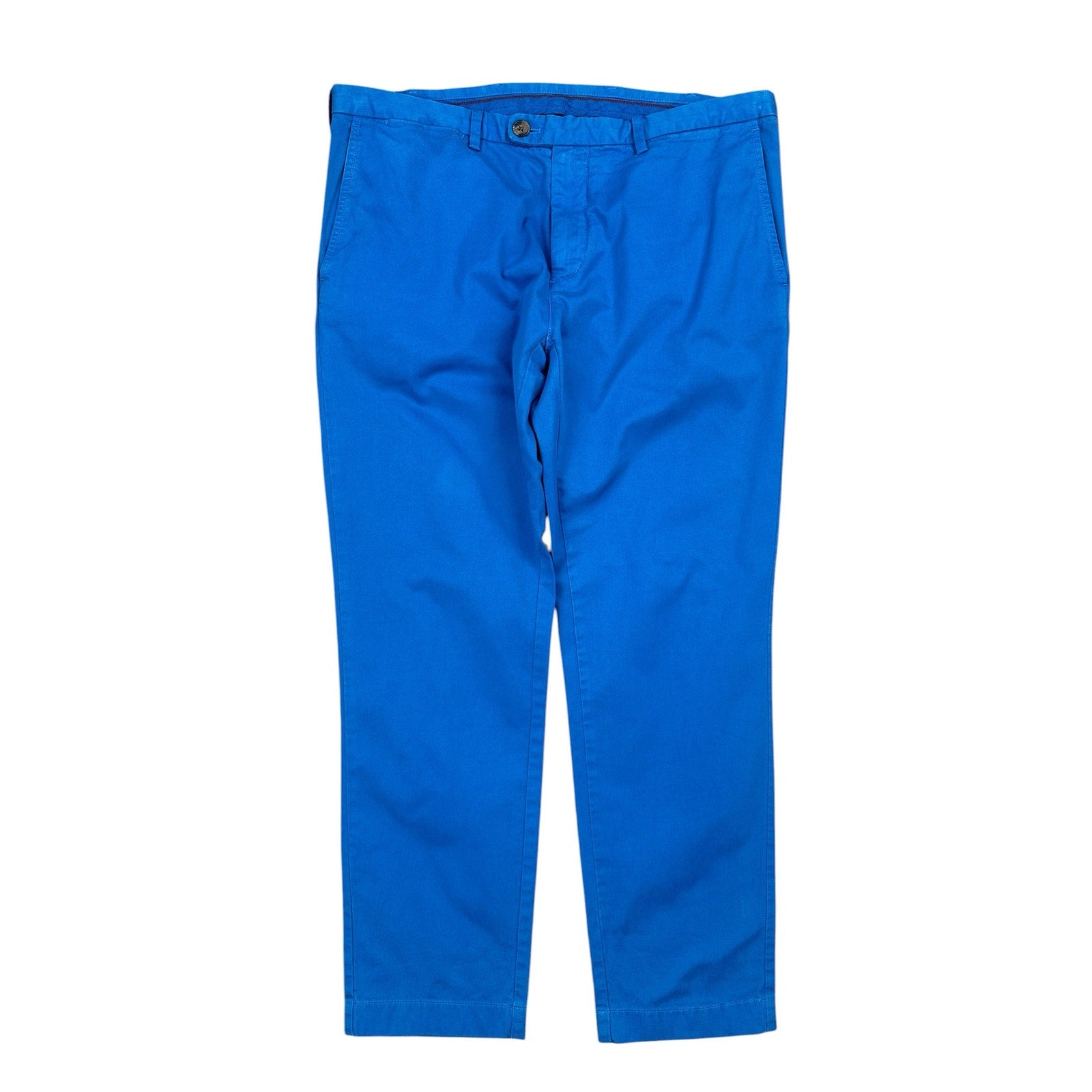 Brooks Brothers Red Fleece Garment Dyed Stretch Chino Pants in Blue — Size 36x30 // Preowned