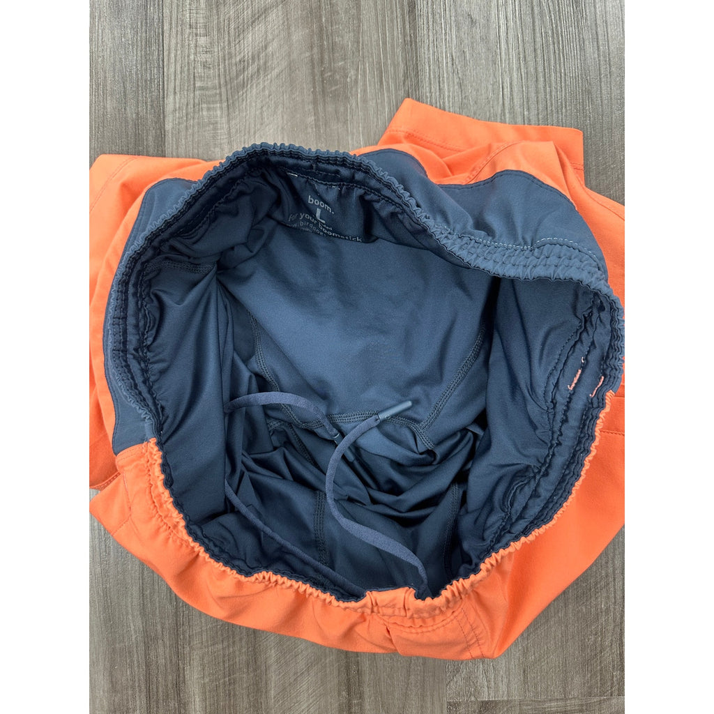 Birddogs Lined Gym Training Shorts in Peach and Navy — Size Large Extended // Preowned