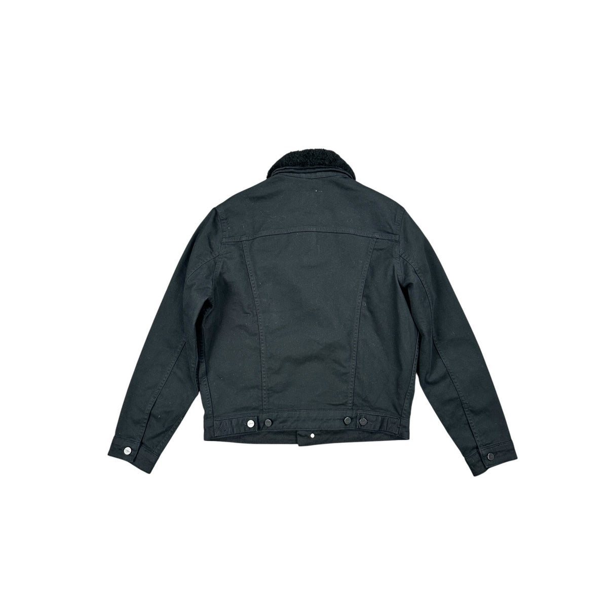 Tecovas Overnight Trucker Sheepskin Collar Denim Jacket — Size Medium // Preowned