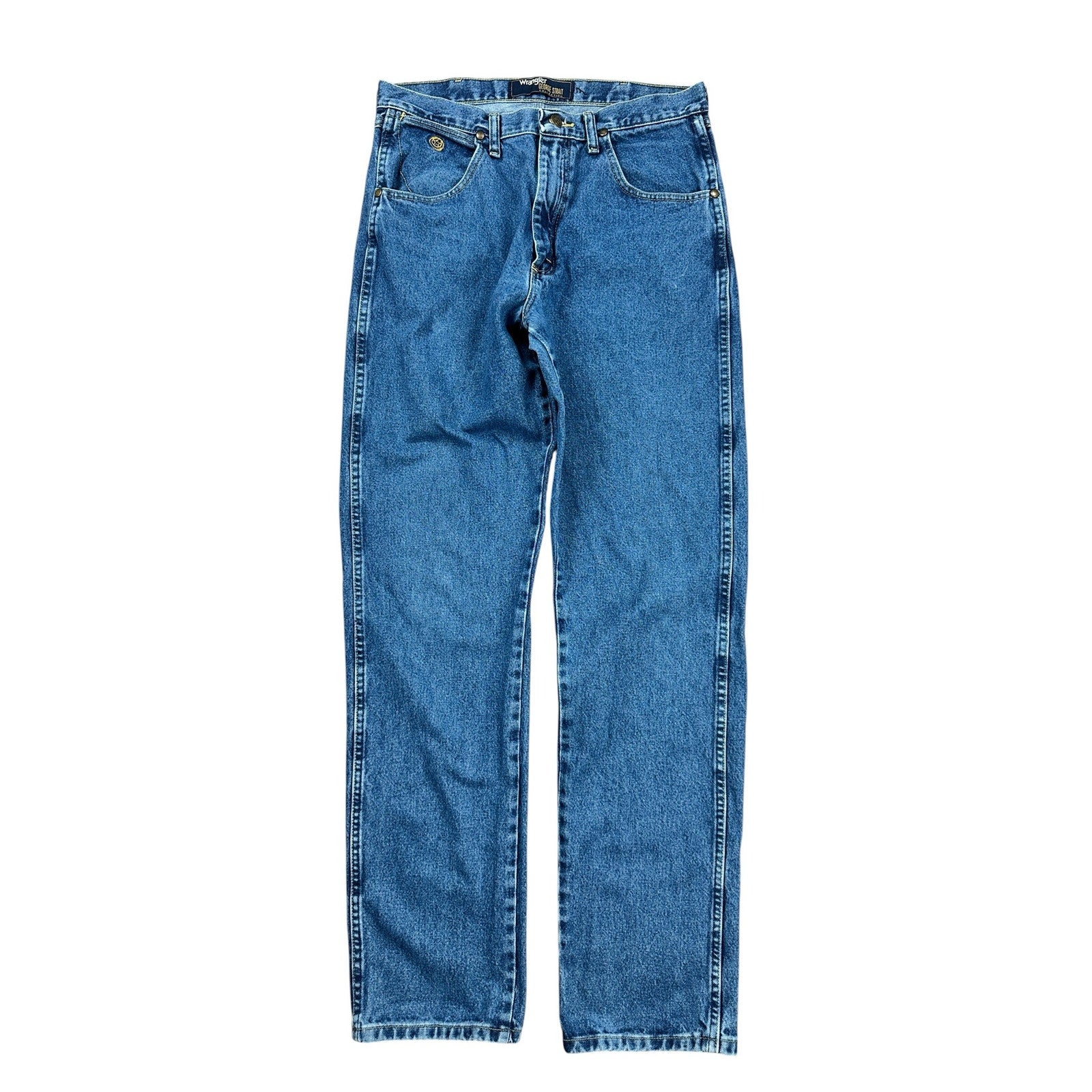 Wrangler George Strait Cowboy Cut Relaxed Fit Jean in Blue — Size 32x36 // Preowned