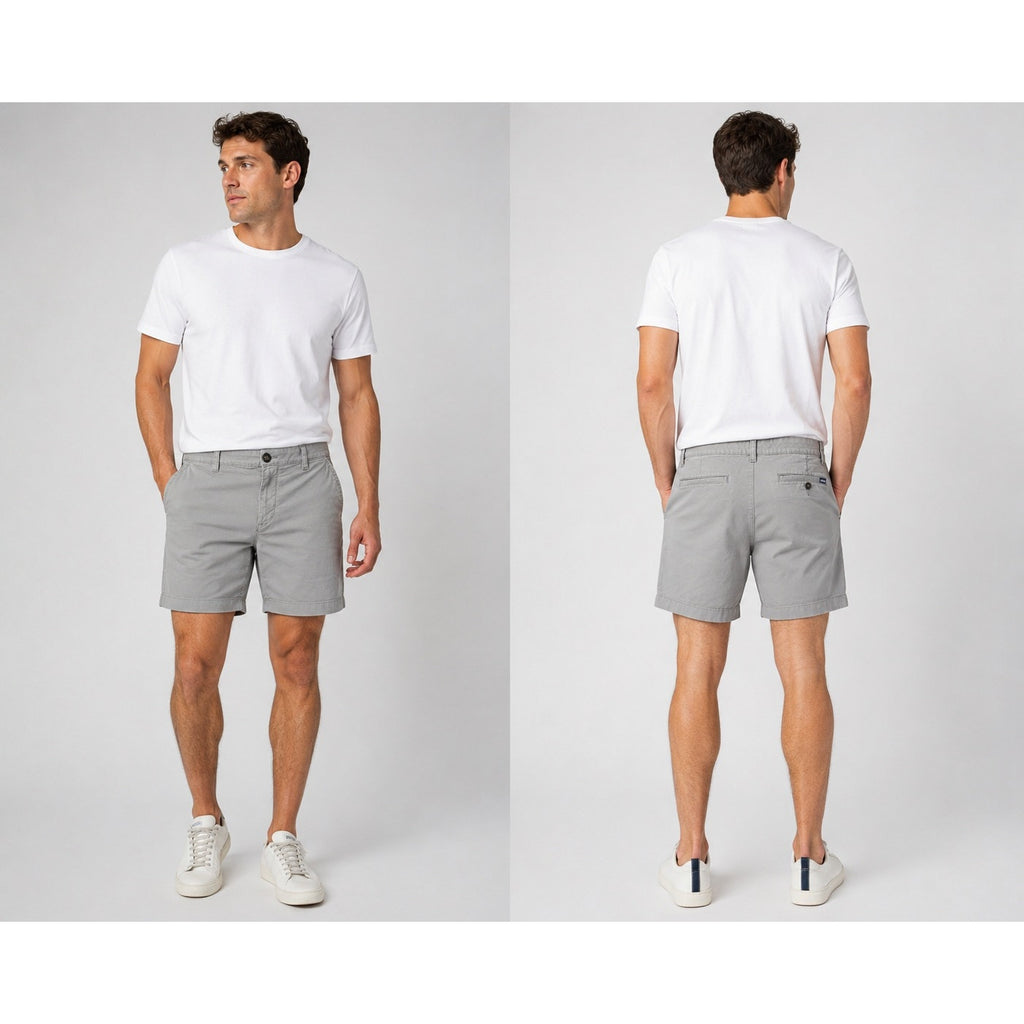 Chubbies The Flat Front Collection Regular Fit 7" Chino Shorts in Taupe Gray — Size 32 // Preowned