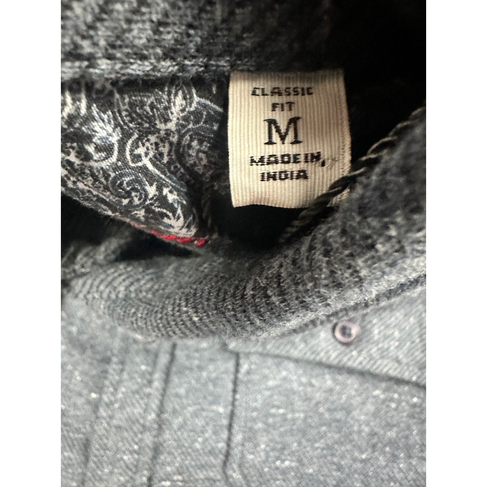 Robert Graham Vigano Knit Classic Fit Long Sleeve Over Shirt in Blue — Size Medium