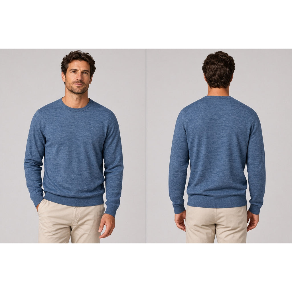 Suitsupply Merino Wool Crewneck Sweater — Size Large // Preowned