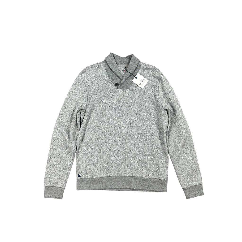 UNTUCKit Collier Shawl Pullover Sweater in Heather Gray — Size Medium