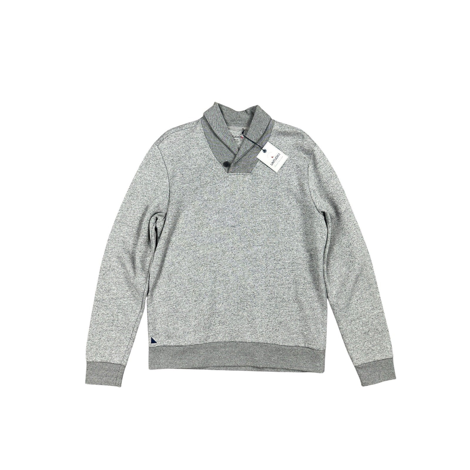 UNTUCKit Collier Shawl Pullover Sweater in Heather Gray — Size Medium
